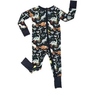 Little Sleepies Navy Jurassic Jungle Zippy